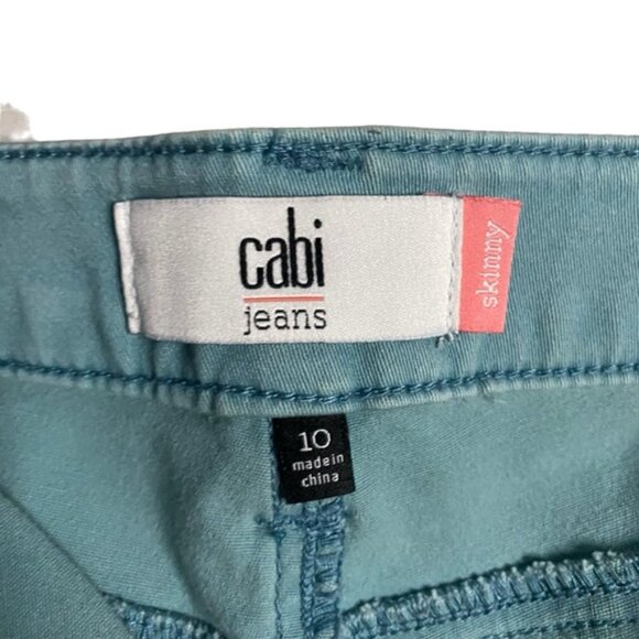 Cabi Women's Mint Green Skinny Jeans - Picture 4 of 9